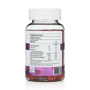 Eye Health Gummies - Vitamin A C E Supplement - Vegan Friendly, Non-GMO, Gluten Free - 60 Count