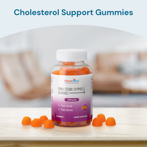 Pharmvista Cholesterol Support Gummies - Contains Plant Sterols and Stanols 1200mg - Vegan Friendly, Allergen Free, Gluten Free - 90 Count