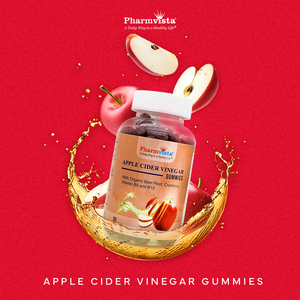 Pharmvista Apple Cider Vinegar Gummies - Energy Metabolism, Digestive Health - Made in USA -  90ct